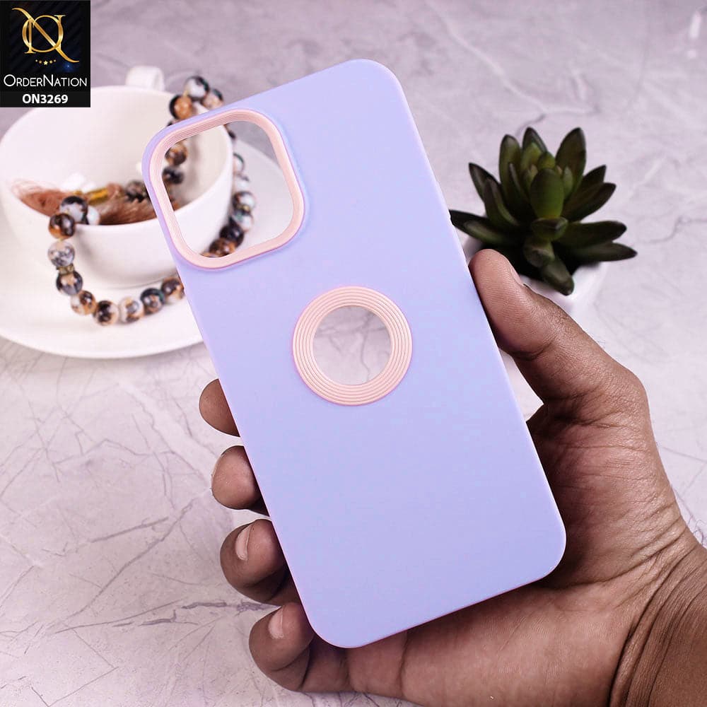 iPhone 12 Pro Cover - Purple - New Soft Protective Silicone Case with Logo Hole
