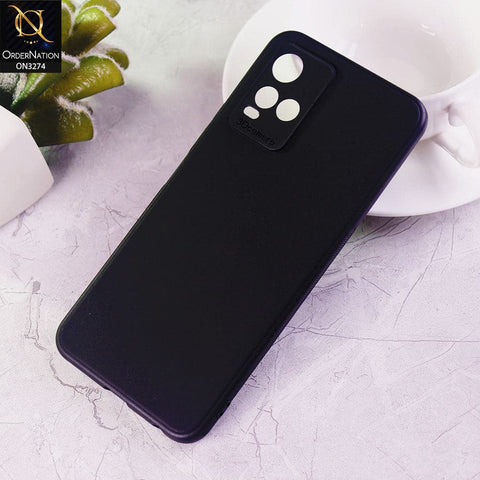 Vivo Y21 Cover - Black - New Style Soft Silicone Case