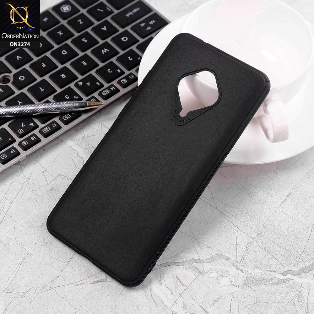 Vivo S1 Pro Cover - Black - New Style Soft Silicone Case