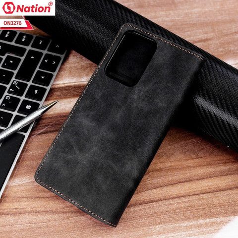 Xiaomi Mi 11X Pro Cover - Black - ONation Business Flip Series - Premium Magnetic Leather Wallet Flip book Card Slots Soft Case