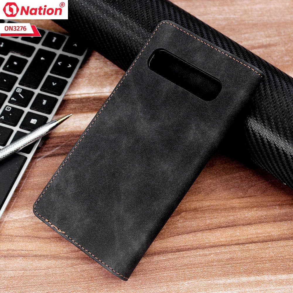 Samsung Galaxy S10 5G Cover Black ONation Business Flip Series