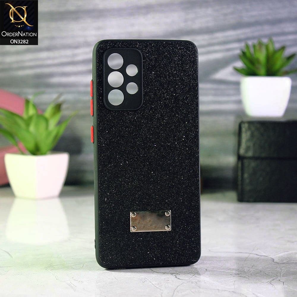 Samsung Galaxy A52s 5G Cover - Black - Bling Sparkle Glitter Back Shell Soft Border Case with Camera Protection