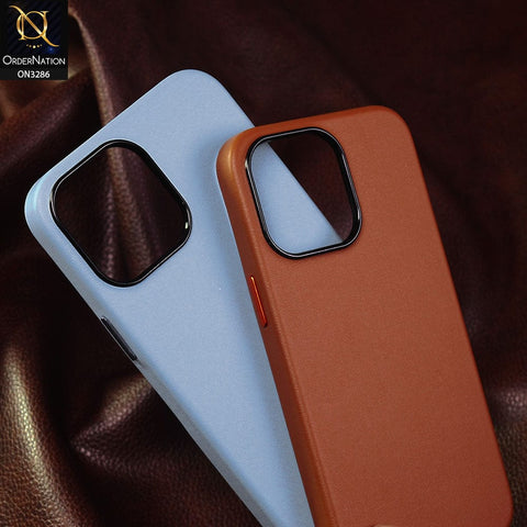 iPhone 13 Pro Max Cover - Sierra Blue - K-DOO Noble Collection Leather PU - PC Case