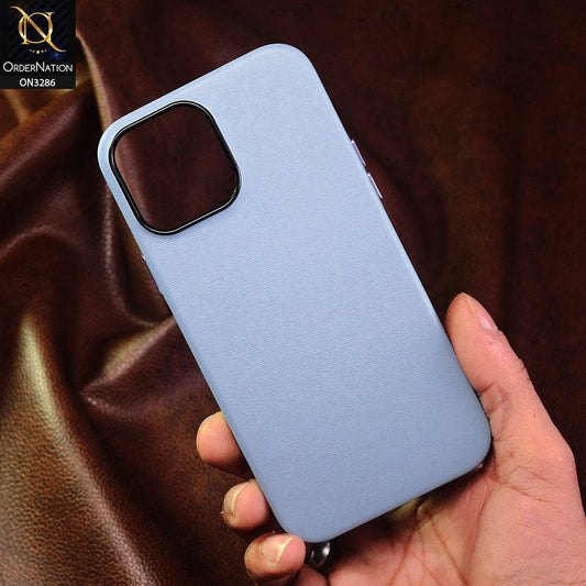 iPhone 13 Pro Max Cover - Sierra Blue - K-DOO Noble Collection Leather PU - PC Case