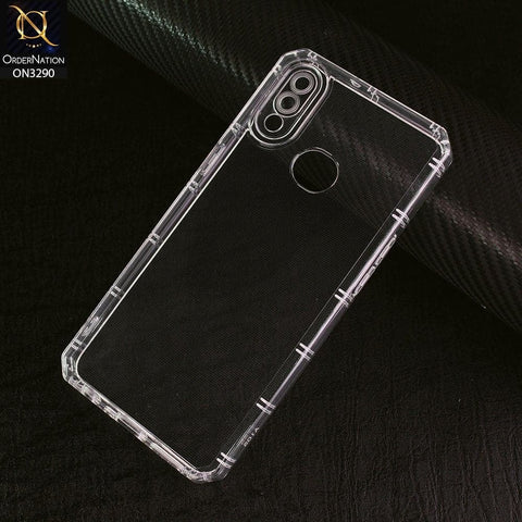 Samsung Galaxy A10s Cover -  Four Sided Airbag With Camera Protection Clear Transparent Soft Case