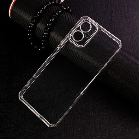 Tecno Camon 19 Neo Cover -  Four Sided Airbag With Camera Protection Clear Transparent Soft Case
