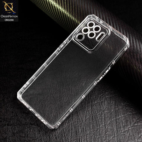 Oppo A94 Cover - Four Sided Airbag With Camera Protection Clear Transparent Soft Case