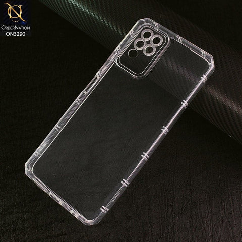 Infinix Note 10 Cover -  Four Sided Airbag With Camera Protection Clear Transparent Soft Case