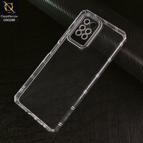 Infinix Note 10 Pro Cover -  Four Sided Airbag With Camera Protection Clear Transparent Soft Case
