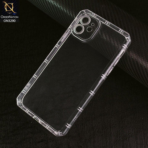 iPhone 11 Cover -  Four Sided Airbag With Camera Protection Clear Transparent Soft Case