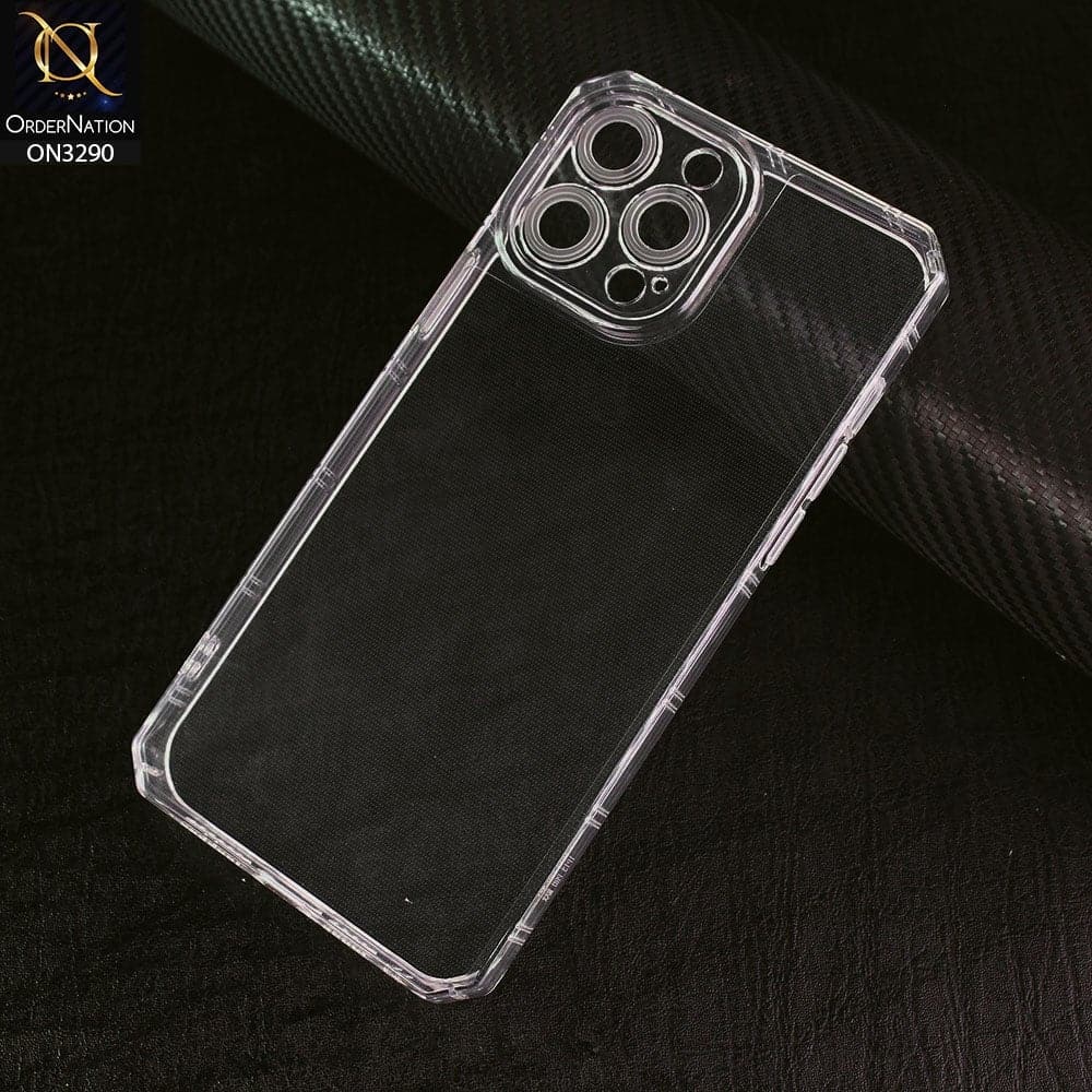 iPhone 12 Pro Cover -  Four Sided Airbag With Camera Protection Clear Transparent Soft Case