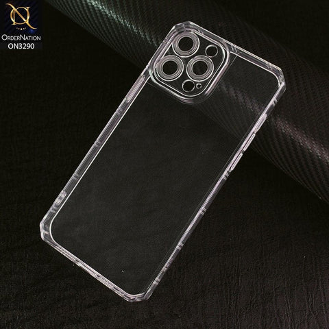iPhone 12 Pro Cover -  Four Sided Airbag With Camera Protection Clear Transparent Soft Case