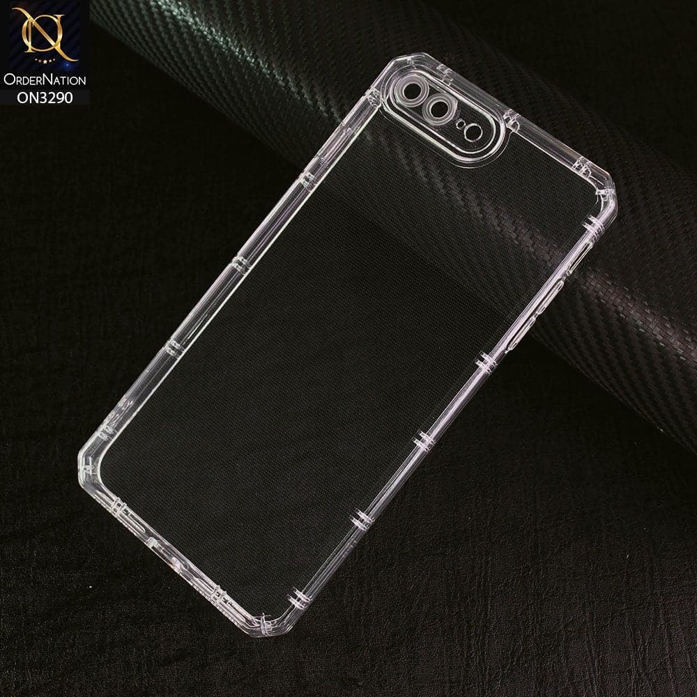 iPhone 8 Plus / 7 Plus Cover -  Four Sided Airbag With Camera Protection Clear Transparent Soft Case