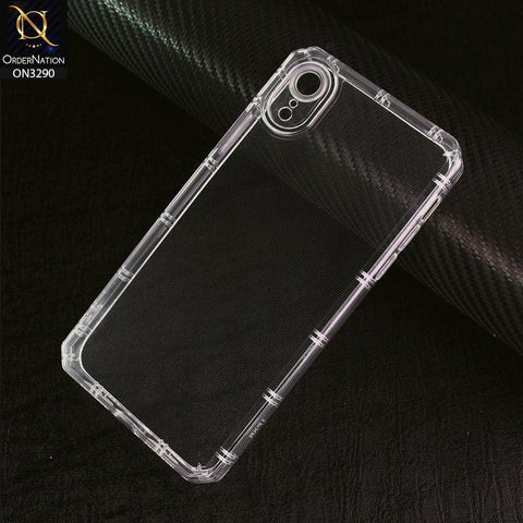 iPhone XR Cover -  Four Sided Airbag With Camera Protection Clear Transparent Soft Case