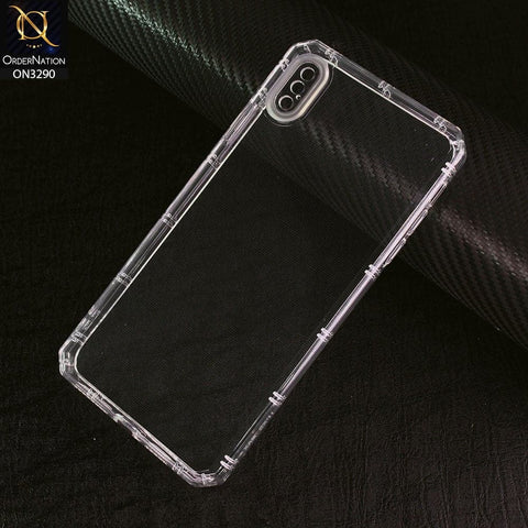 iPhone XS Max Cover -  Four Sided Airbag With Camera Protection Clear Transparent Soft Case