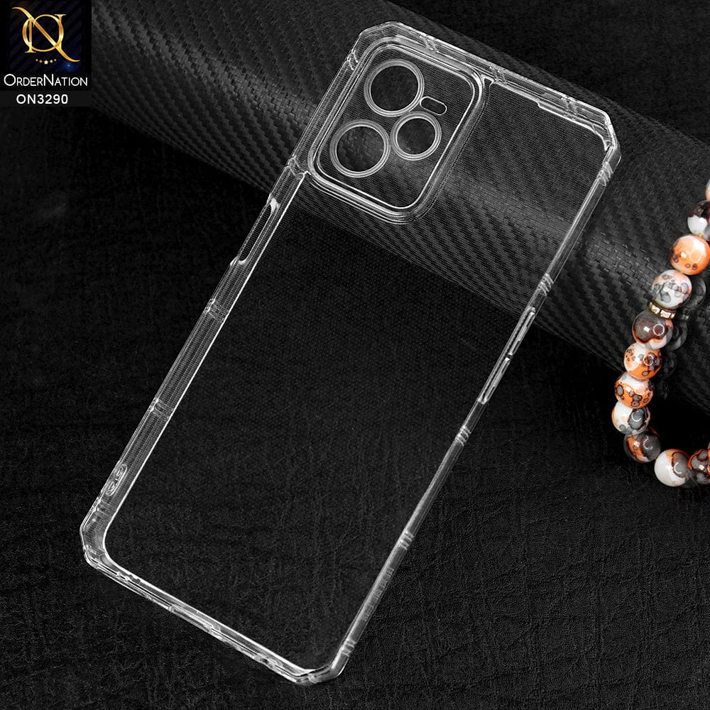 Realme 9 Pro Cover -  Four Sided Airbag With Camera Protection Clear Transparent Soft Case