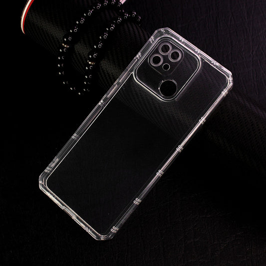 Xiaomi Redmi 10C Cover -  Four Sided Airbag With Camera Protection Clear Transparent Soft Case