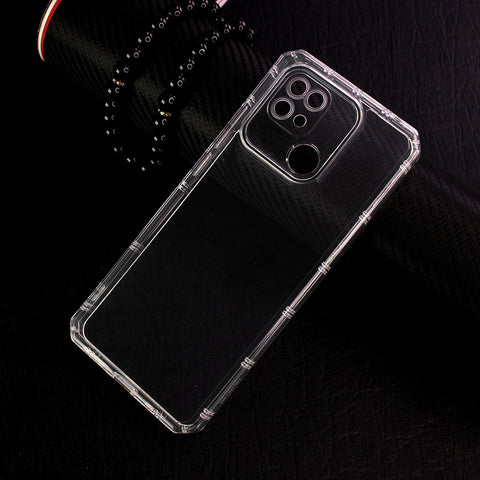 Xiaomi Redmi 10C Cover -  Four Sided Airbag With Camera Protection Clear Transparent Soft Case