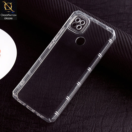 Xiaomi Redmi 10A Cover - Four Sided Airbag With Camera Protection Clear Transparent Soft Case