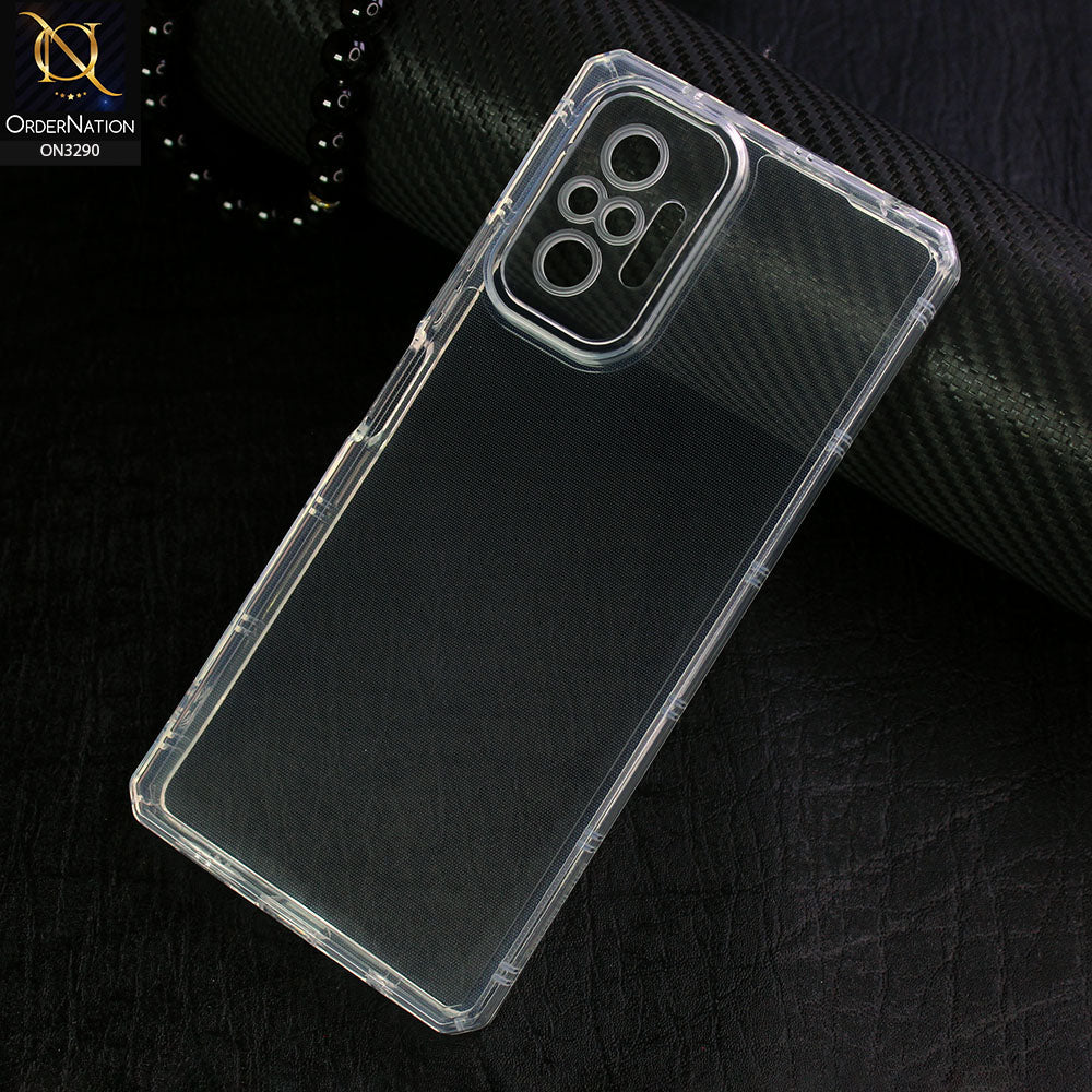 Xiaomi Redmi Note 10 Pro 4G Cover -  Four Sided Airbag With Camera Protection Clear Transparent Soft Case