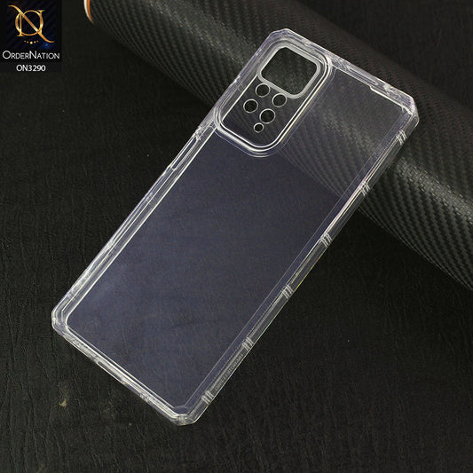 Xiaomi Redmi Note 11 Pro Cover - Four Sided Airbag With Camera Protection Clear Transparent Soft Case