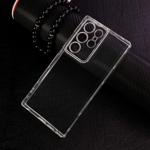 Samsung Galaxy S23 Ultra 5G Cover -  Four Sided Airbag With Camera Protection Clear Transparent Soft Case