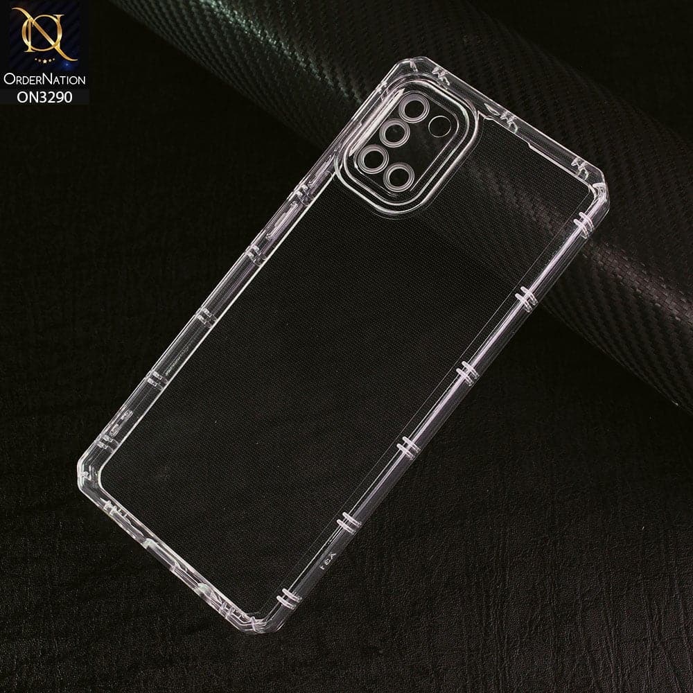 Samsung Galaxy A31 Cover -  Four Sided Airbag With Camera Protection Clear Transparent Soft Case