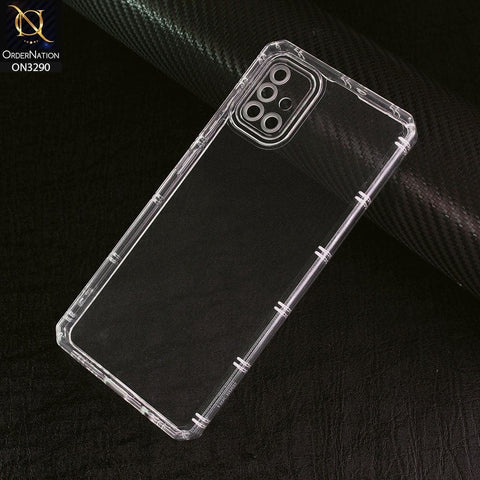 Samsung Galaxy A51 Cover -  Four Sided Airbag With Camera Protection Clear Transparent Soft Case