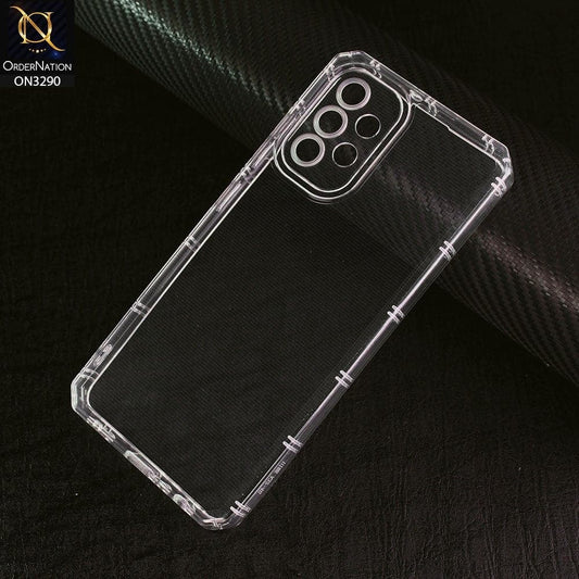 Samsung Galaxy A52 Cover - Four Sided Airbag With Camera Protection Clear Transparent Soft Case