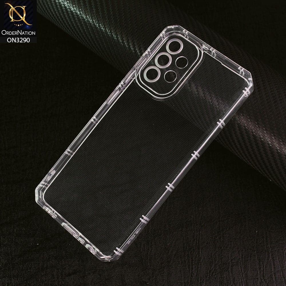 Samsung Galaxy A13 Cover -  Four Sided Airbag With Camera Protection Clear Transparent Soft Case