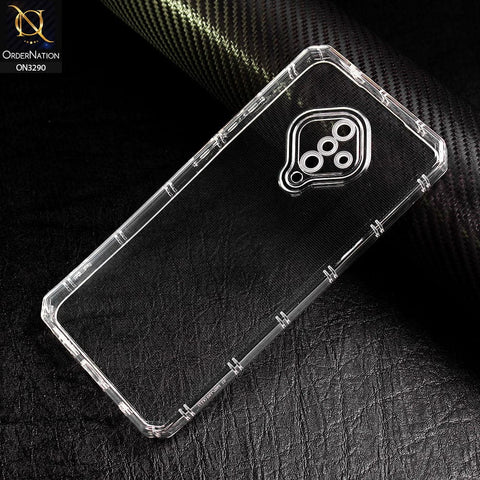Vivo Y51 (2020 September) Cover - Four Sided Airbag With Camera Protection Clear Transparent Soft Case