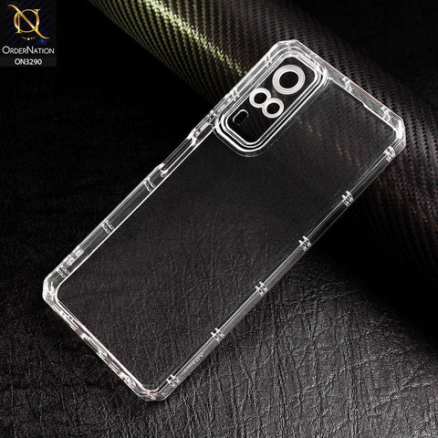 Vivo Y31 Cover - Four Sided Airbag With Camera Protection Clear Transparent Soft Case