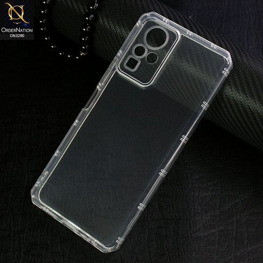 Infinix Zero X Neo Cover -  Four Sided Airbag With Camera Protection Clear Transparent Soft Case