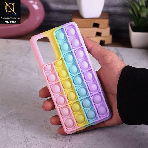 Samsung Galaxy S20 FE Cover - Pink - Trendy Fidget Stress Relief Bubble Soft Case