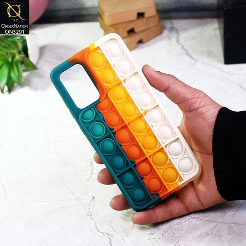 Samsung Galaxy A72 Cover - Green - Trendy Fidget Stress Relief Bubble Soft Case