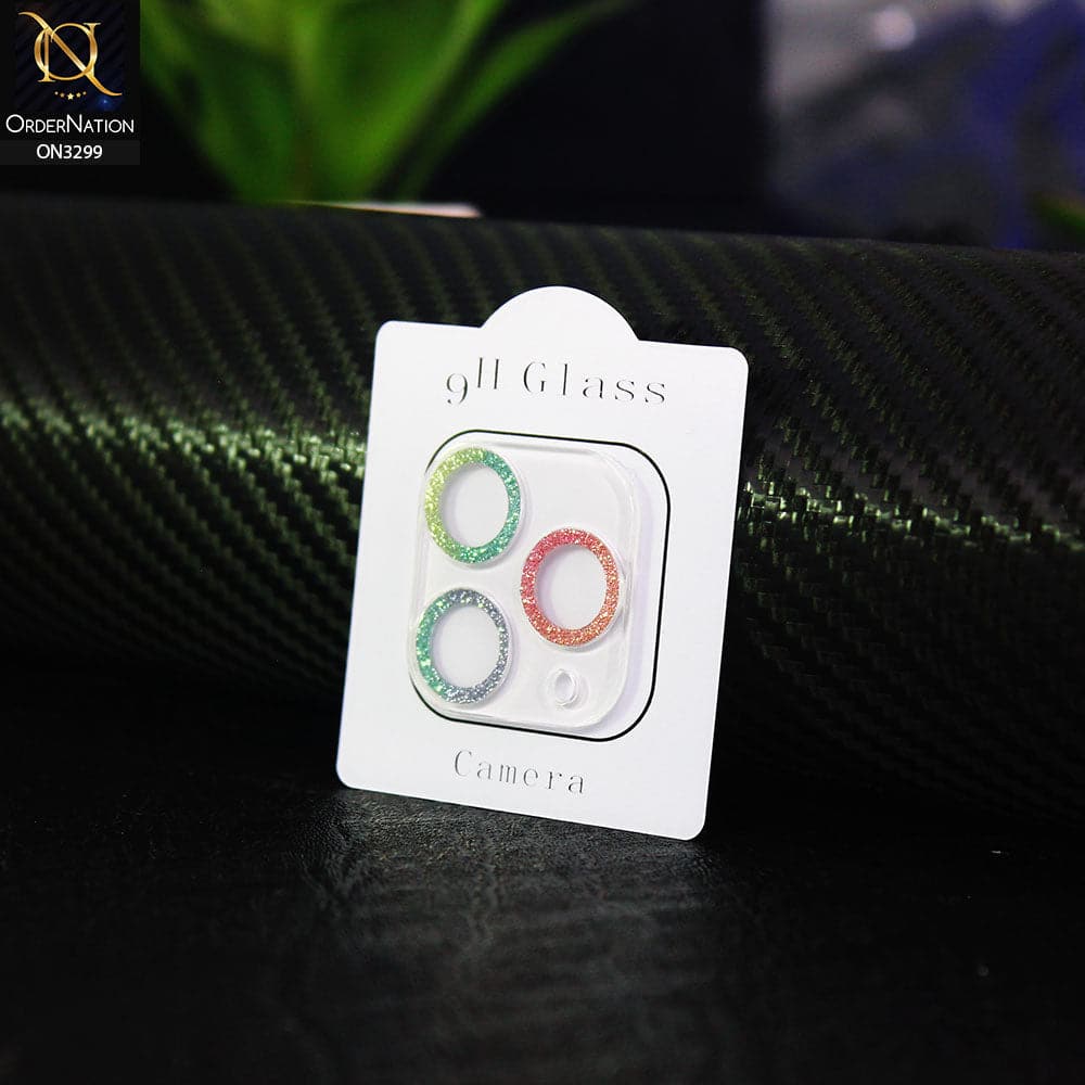 iPhone 11 Pro Max Camera Protector - Rainbow - Elegant Diamond Glitter Camera Lens Protector