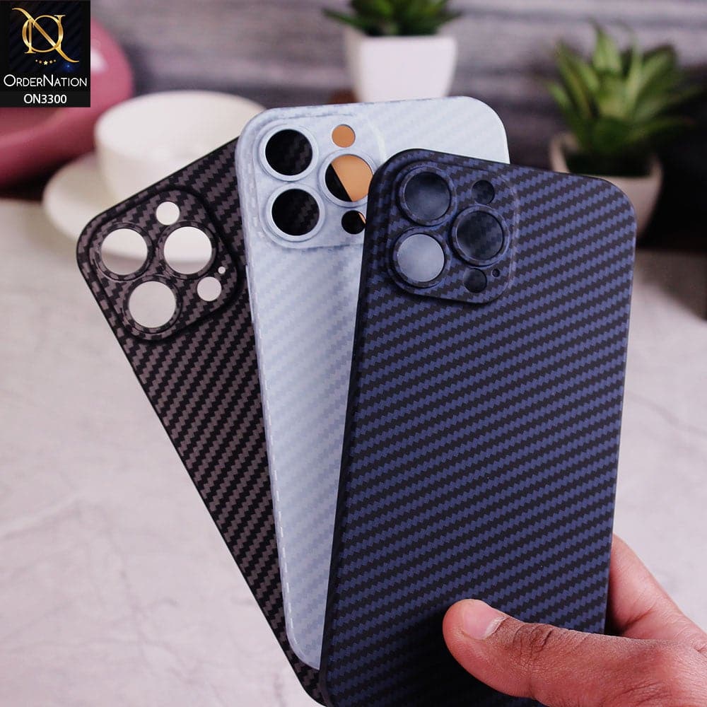 ELEHOLD For IPhone 13 Pro Max Case Carbon Fiber Texture Slim Fit Lightweight Hard PC Back Shockproof Anti-Scratch Protective Cover For IPhone 13 Pro Max,navyblue - View #12