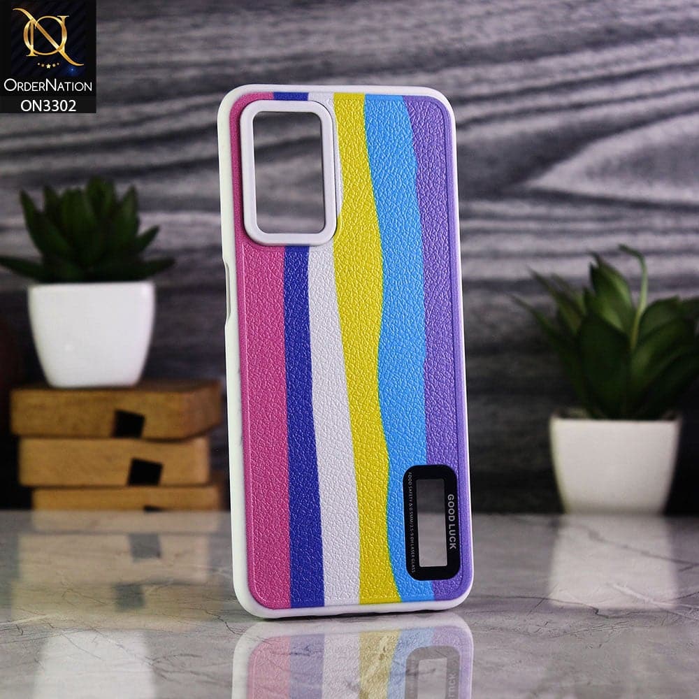 Oppo A54 4G Cover - Multi Colour - Good Luck Rainbow Series Camera Protection Soft Case