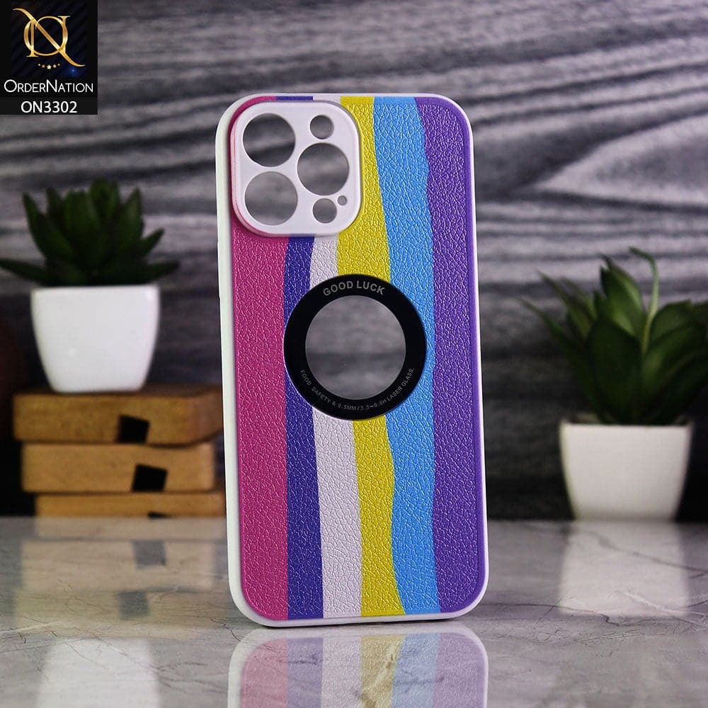 iPhone 13 Pro Max Cover - Multi Colour - Good Luck Rainbow Series Camera Protection Soft Case