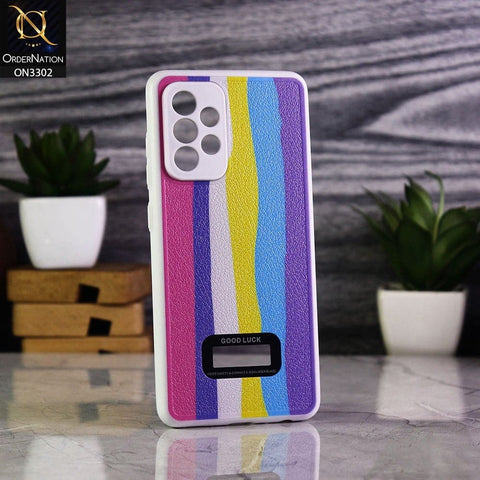 Samsung Galaxy A52 Cover - Multi Colour - Good Luck Rainbow Series Camera Protection Soft Case