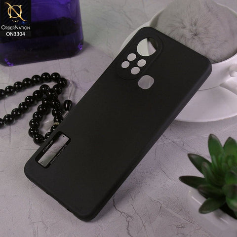 Infinix Hot 11s Cover - Black - Fashion PLain Soft Silicone Camera Protection Case