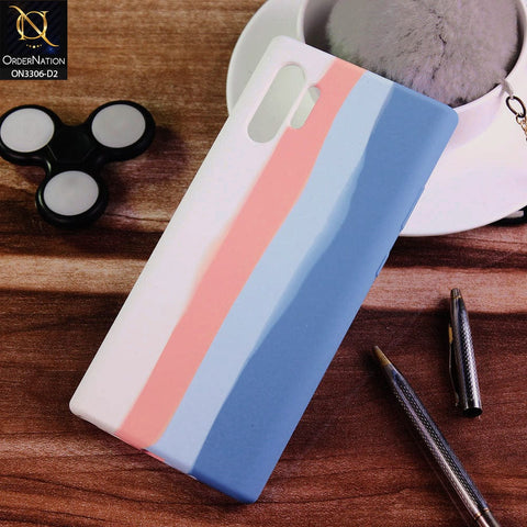 Samsung Galaxy Note 10 Plus Cover - Design 2 - New Silky Soft Silicone Rainbow Series Protective Case