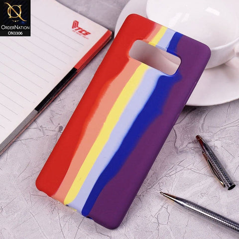 Samsung Galaxy Note 8 Cover - Red - New Silky Soft Silicone Rainbow Series Protective Case