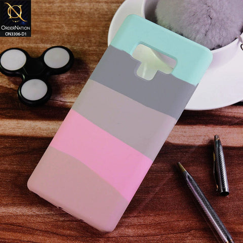 Samsung Galaxy Note 9 Cover - Design 1 - New Silky Soft Silicone Rainbow Series Protective Case