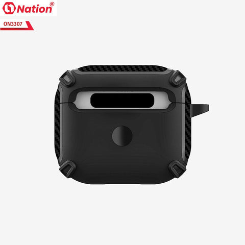 Apple Airpods 1 / 2 Cover - Black - ONation Quad Element Full Body Protective Soft Case