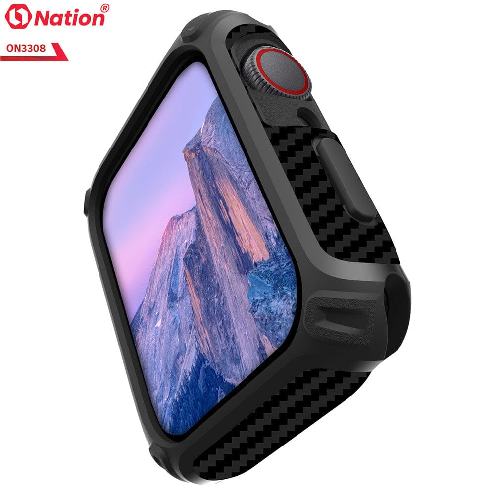 Apple Watch Series 5 (44mm) Cover - Black - ONation Quad Element Full Body Protective Soft Case