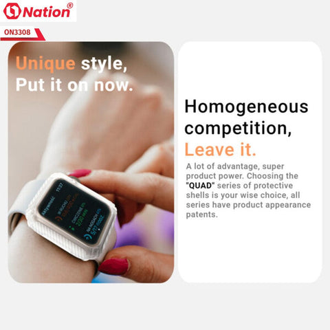 Apple Watch Series 4 (44mm) Cover - Navy Blue - ONation Quad Element Full Body Protective Soft Case