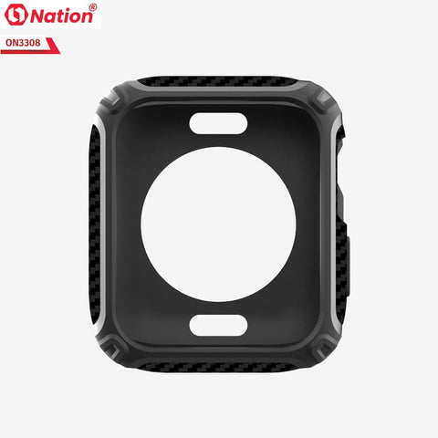 Apple Watch Series SE (44mm) Cover - Black - ONation Quad Element Full Body Protective Soft Case