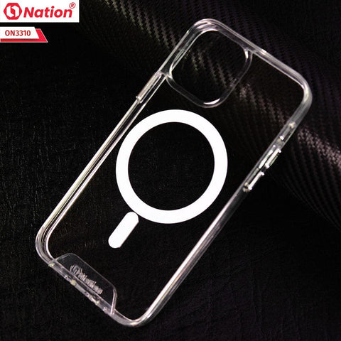 iPhone 12 Cover - ONation MagSafe Series - Premium Quality No Yellowing Drop Tested Tpu+Pc Clear Soft Edges