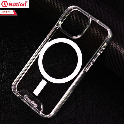 iPhone 13 Mini Cover - ONation MagSafe Series - Premium Quality No Yellowing Drop Tested Tpu+Pc Clear Soft Edges